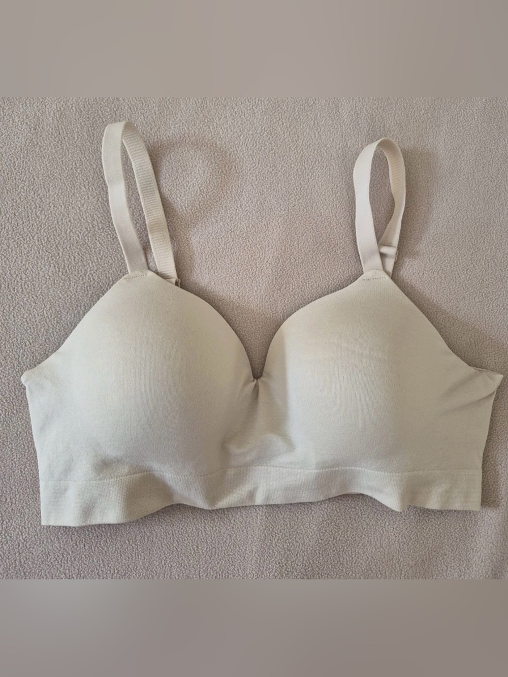 Truekind Supportive Comfort Wireless Shaping Bra Beige Tan Size M